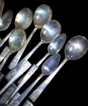 Vintage Silverware Set Knives Spoons Forks Stainless Steel National Silver Co.