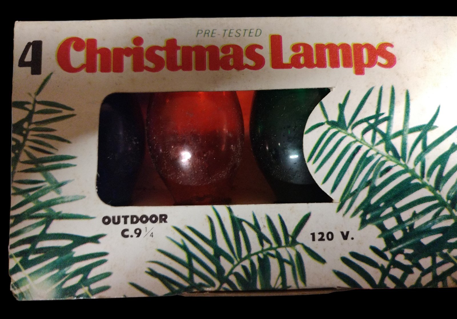 Vintage 20 Packs of 4-pack MCM Christmas Lights (80 total) 120v Outdoor C.9.25