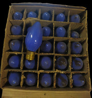 Vintage MCM 50 Christmas Lights Decoration Lamps Blue C - 9 120 Volt