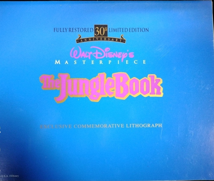 The Disney Store Exclusive Commemorative Lithograph THE JUNGLE BOOK Limited