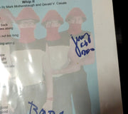 Vintage Whip It Complete Autographed Lyric Sheet Devo Freedom of Choice Album