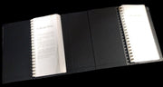 Black Border Top Light Wedding Hours Proofbook Two Layers Leather Bound Notebook