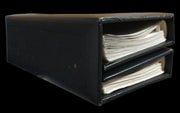 Black Border Top Light Wedding Hours Proofbook Two Layers Leather Bound Notebook