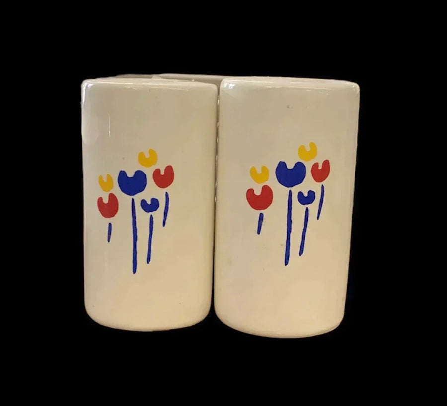 Tulips Dinnerware Set by Riva Designs 17pc 1970 MCM Midcentury Modern Vintage