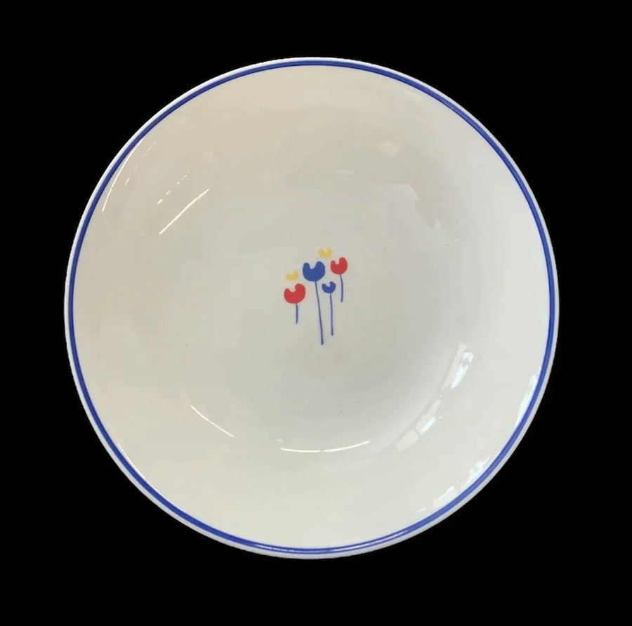 Tulips Dinnerware Set by Riva Designs 17pc 1970 MCM Midcentury Modern Vintage