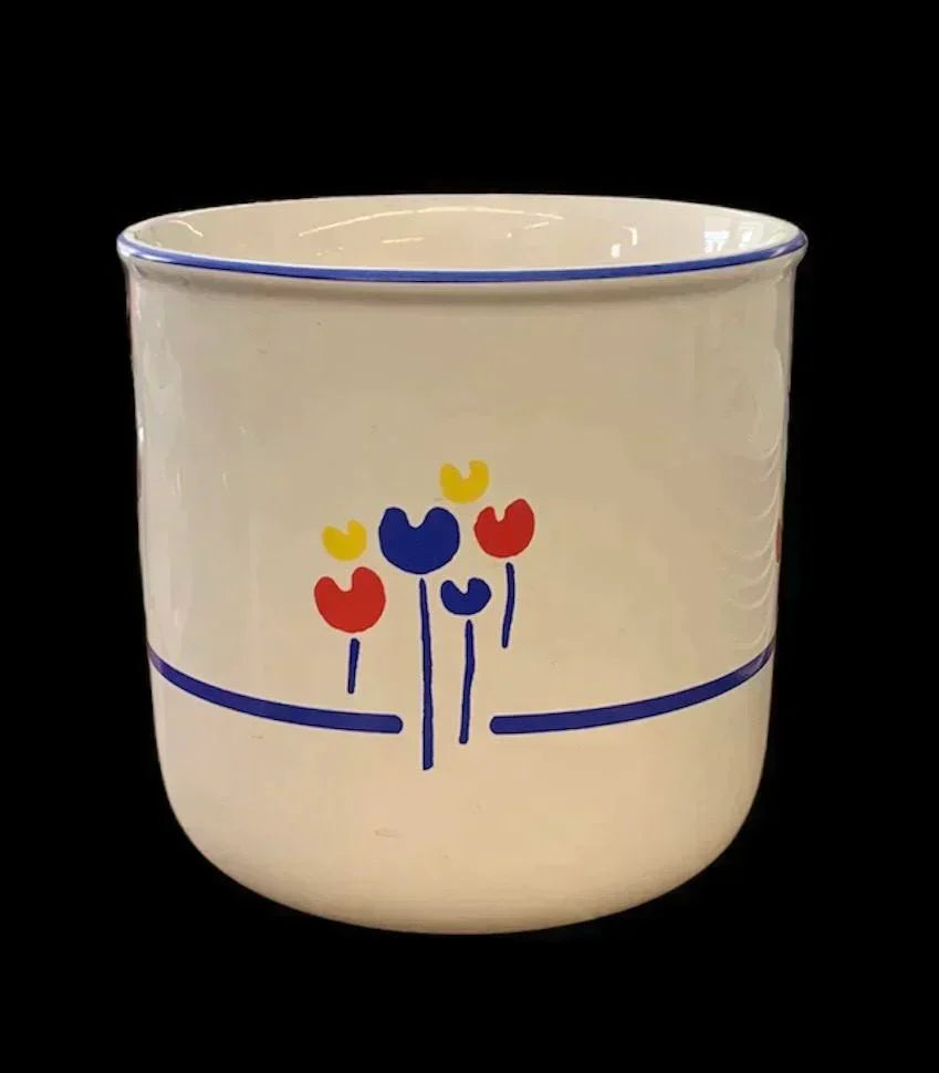 Tulips Dinnerware Set by Riva Designs 17pc 1970 MCM Midcentury Modern Vintage