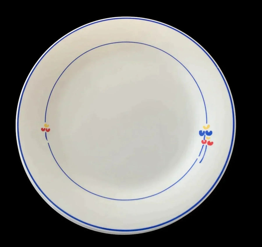 Tulips Dinnerware Set by Riva Designs 17pc 1970 MCM Midcentury Modern Vintage