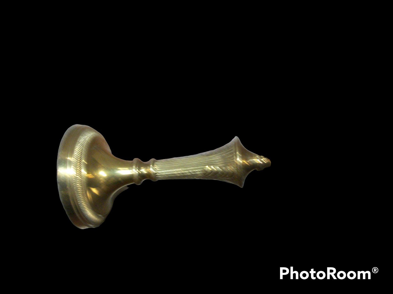 Vintage Solid Brass Pillar Candle Holder