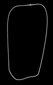 Sterling Silver Braided Rope Chain Necklace Solo Chain