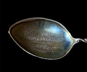 Antique 1896 Sterling Silver Engraved New Orleans Collectible Spoon