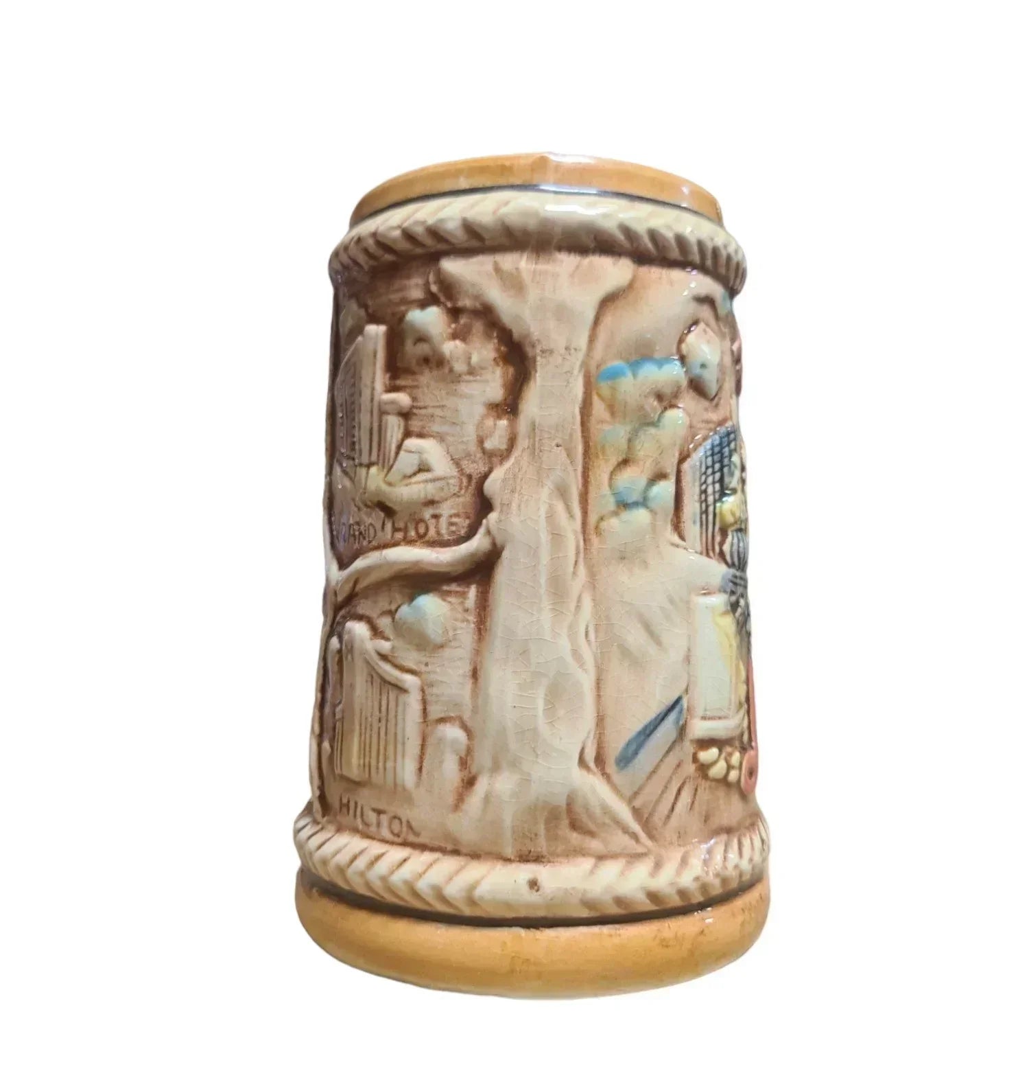 Fabulous Las Vegas LV Beer Stein Large Ceramic Mug Souvenir Vintage Memorabilia