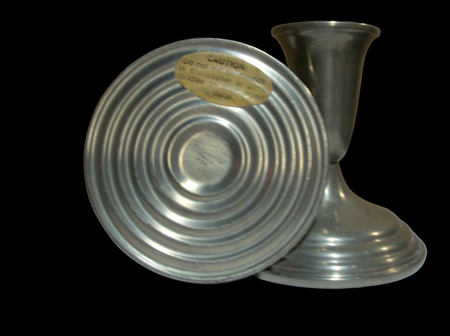 Pair of Vintage Antique Reed & Barton Pewter Candle Holders P214
