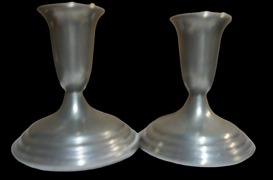 Pair of Vintage Antique Reed & Barton Pewter Candle Holders P214