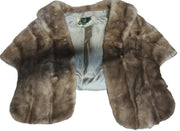 Vintage Antique Real Fur Brown w/ Inner Lining Avon Furs Woman's Winter Shrug