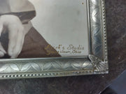 Vintage Antique Detailed Metal Silver Picture Frame w/ Photo by Ricck's Studio