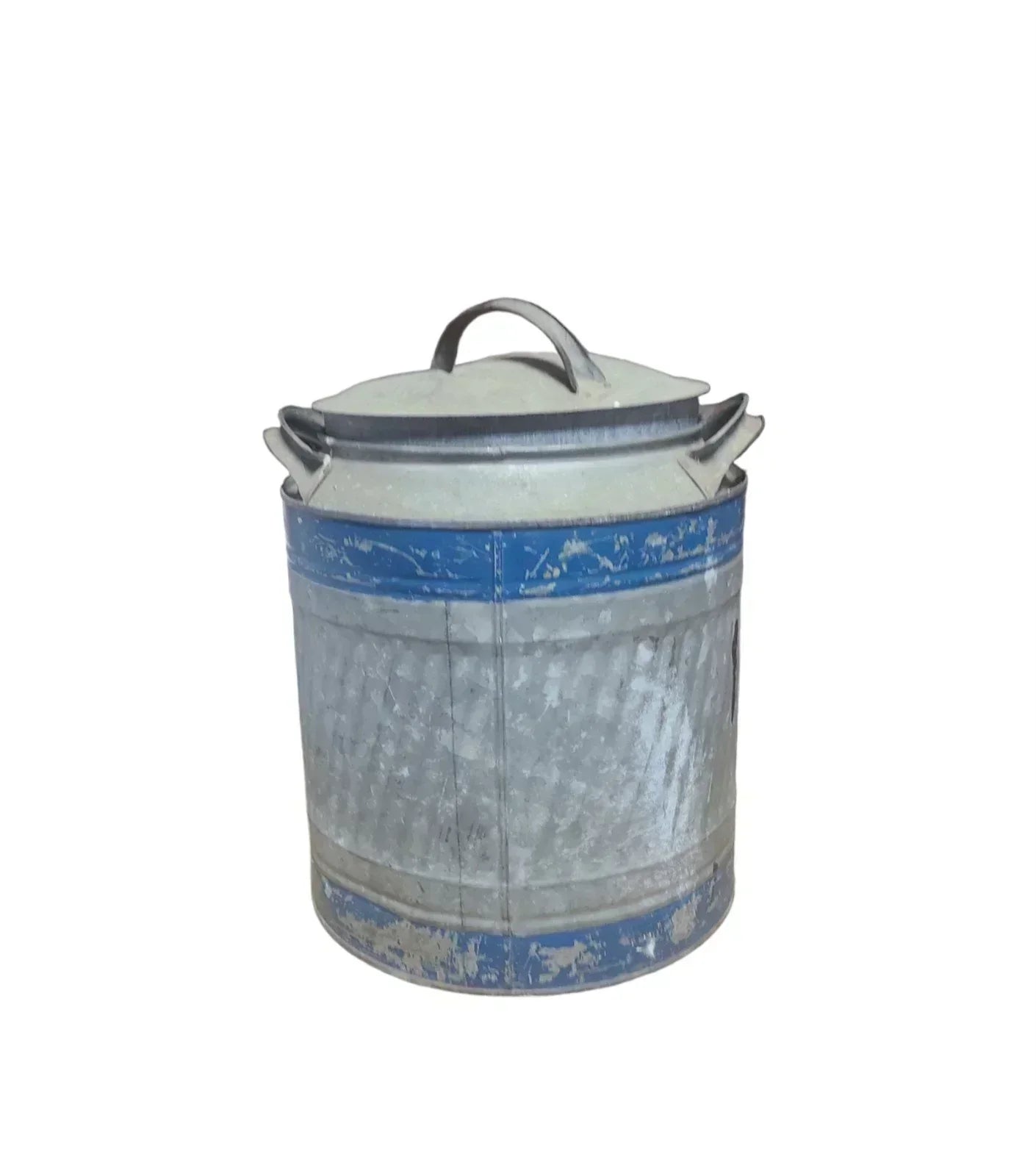 Vintage Antique Delphos Kerosene Galvanized Gas Can Five Gallon Lid Spout