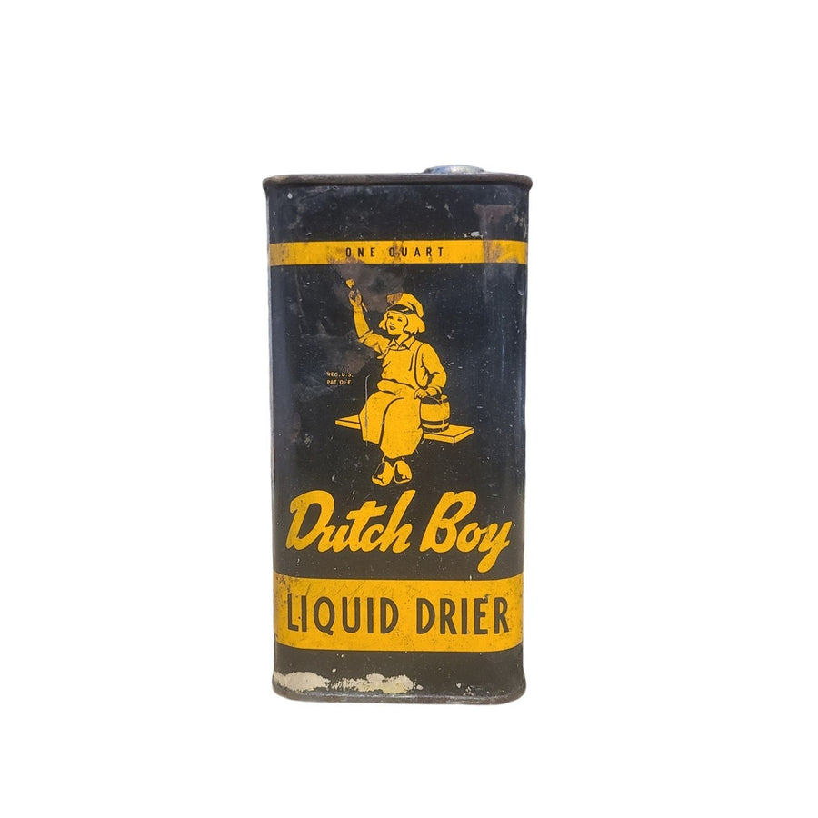 Vintage Dutch Boy Liquid Drier One Quart Rectangle Can National Lead Company
