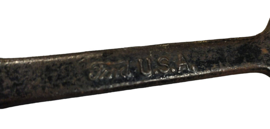 Vintage Antique FORD USA Script M Open End Wrench 7/16 and 1/12 Inch Metal