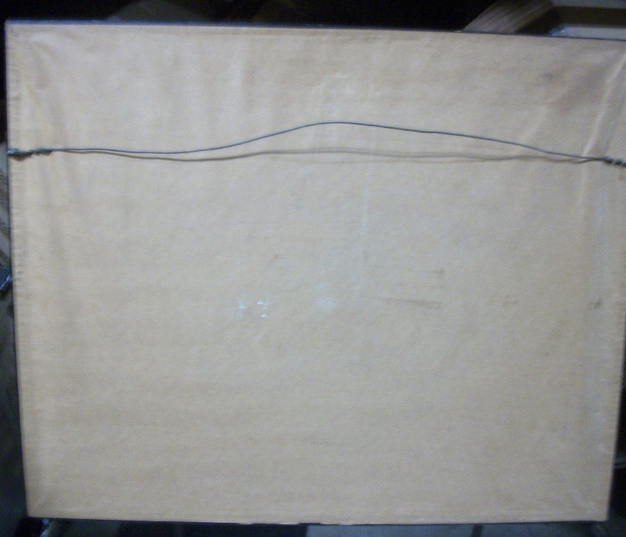 Vintage Antique Columbia Minerva Crewel Embroidery Amish Scene