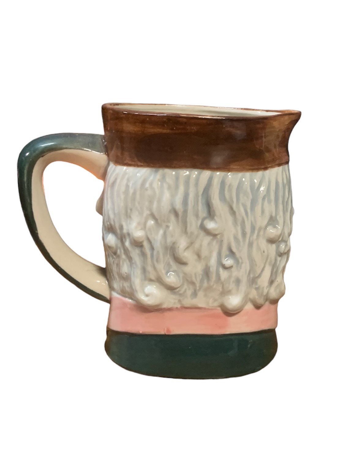 Vintage 1950s Porcelain Toby Mug Old Colonial Era Man Face Occupied Japan