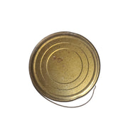 Vintage Rustic Putty Can Empty Yellow Red Antique Metal Farmhouse Antique Decor