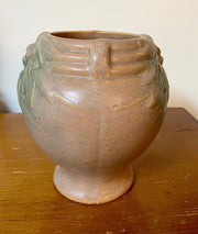 Vintage 7" Nelson McCoy Matte Glaze Leaves Brown Leaves and Berries Planter Vase