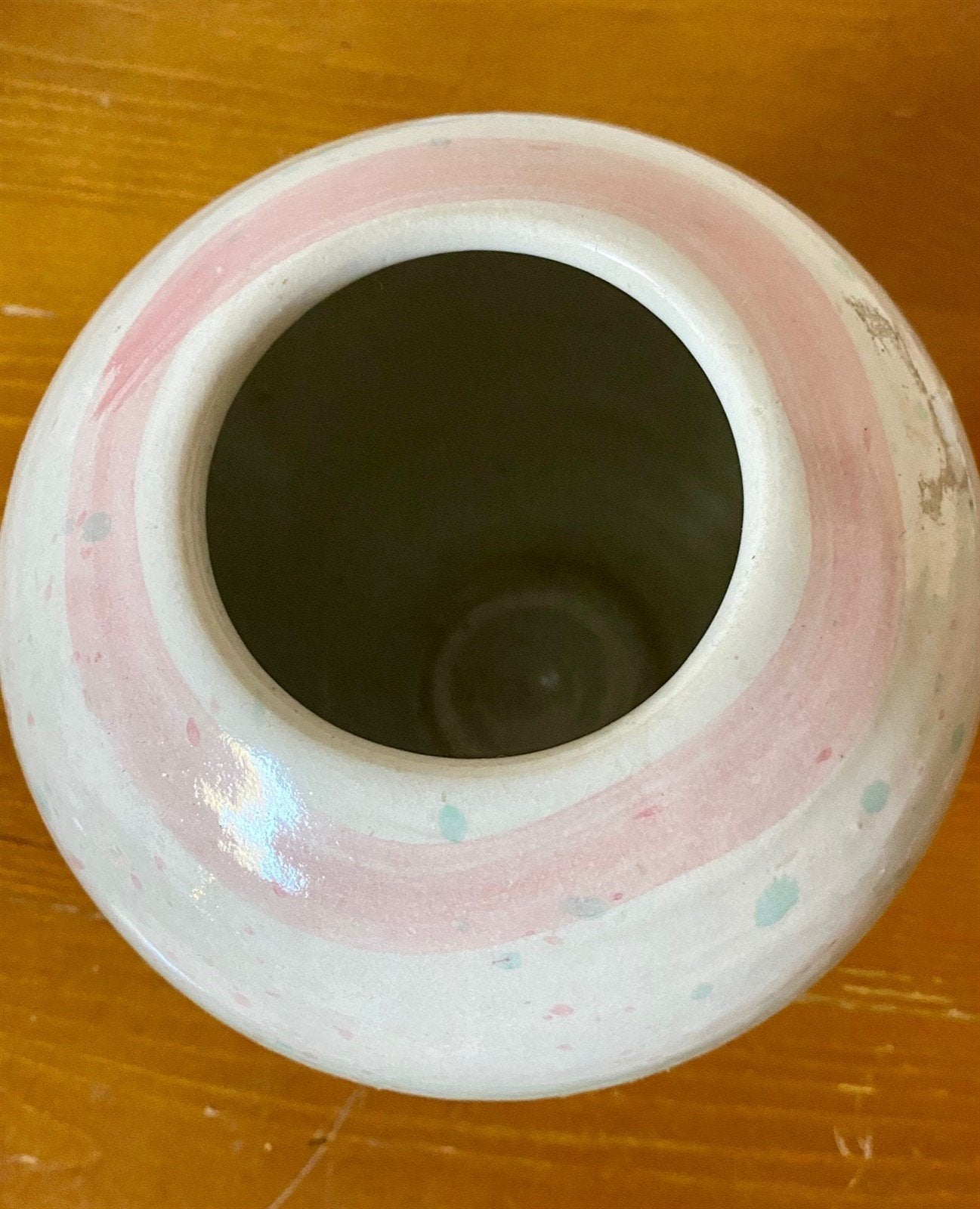 Vintage Coral McCoy Pottery Ceramic Glazed Vase