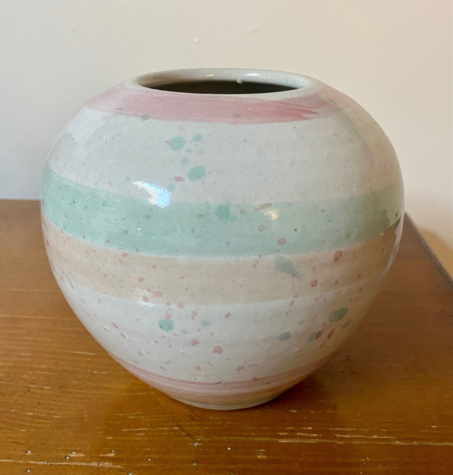 Vintage Coral McCoy Pottery Ceramic Glazed Vase