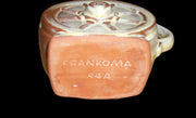 Vintage Antique Frankoma Wagon Wheel Pottery Teapot Sugar Creamer Trivet 6-pc