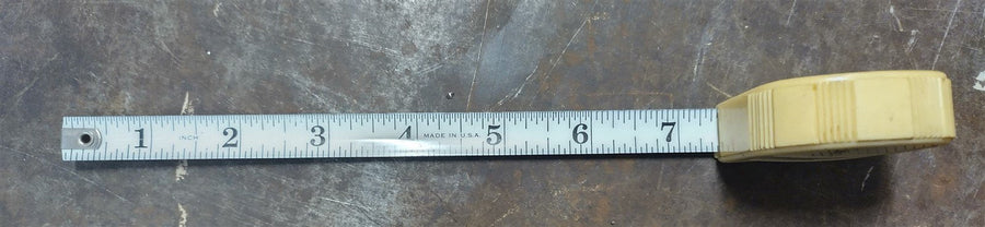 Vintage The Evans Envelope & Tac Company Yellow Rare White Tape Measure 72Inches