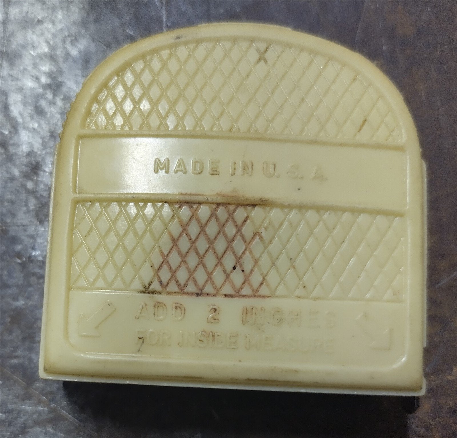 Vintage The Evans Envelope & Tac Company Yellow Rare White Tape Measure 72Inches