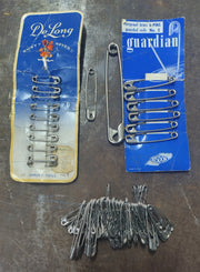 Vintage Clinton, DeLong, Guardian Brass Rust Proof Guarded Coils & Safety Pins