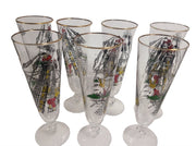 Vintage Libbey Glass 11 Piece Set Treasure Island Glasses Mid Century MCM