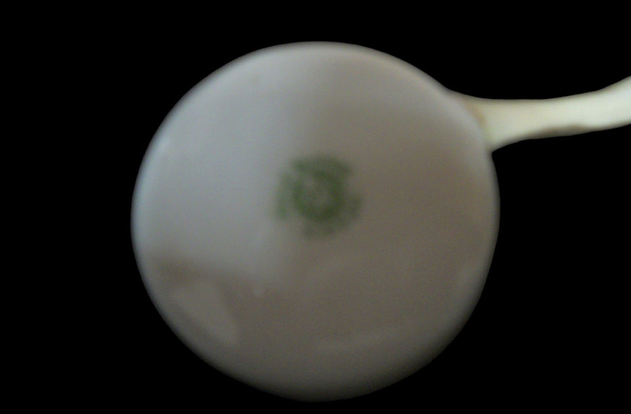 Vintage Antique Hand Painted Nippon Porcelain Footed Bowl w/ Ladle