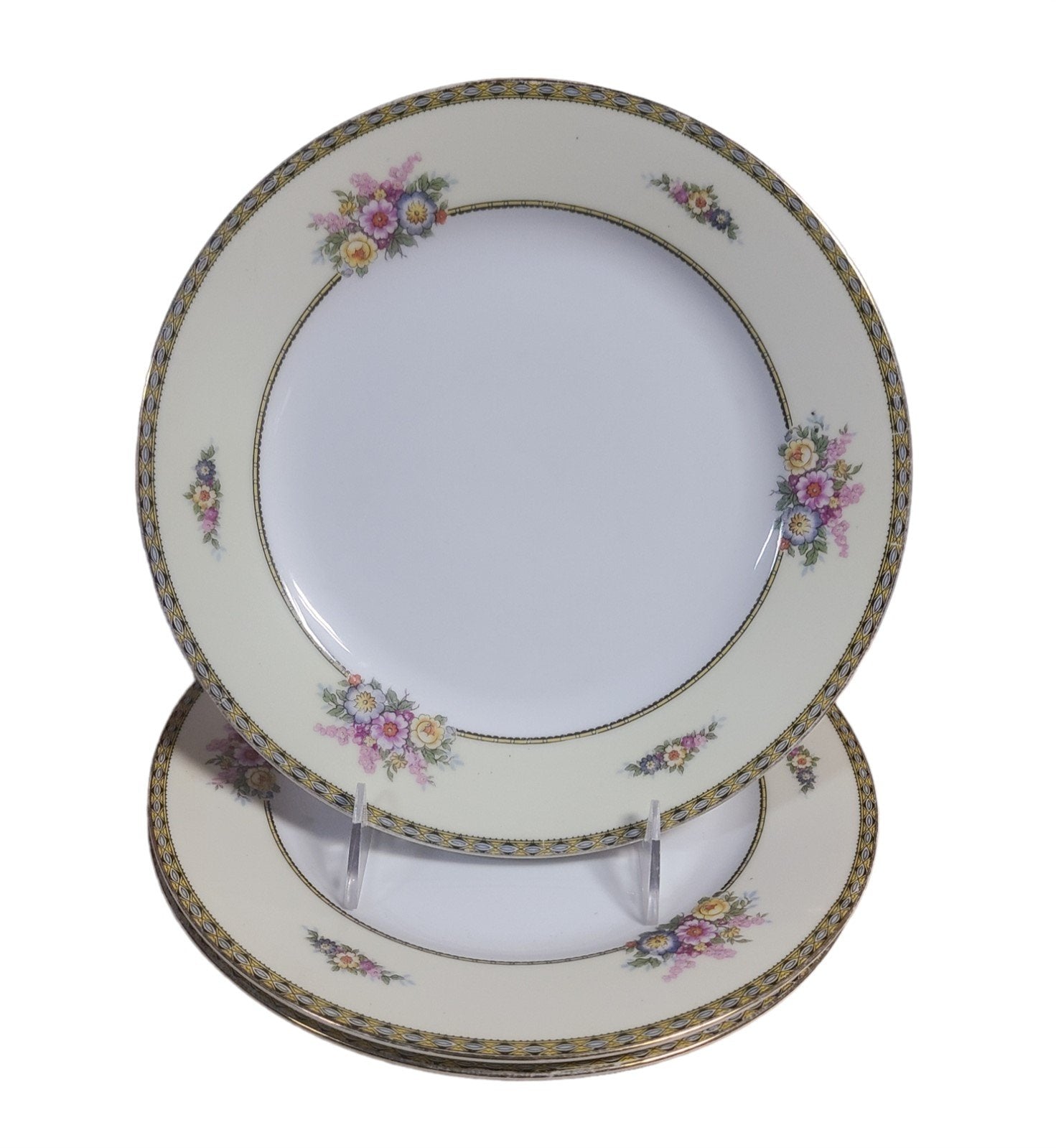 Vintage Noritake China Dinner Plates Set Three Pieces Juanita Pattern Shop Cool Vintage Decor