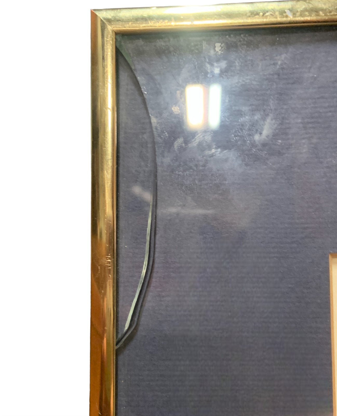 Vintage Folk Wood Block Print Witch Medieval Red Blue Gold Frame Unknown Artist