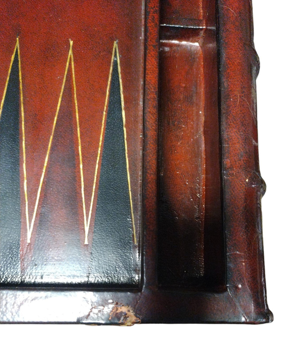 Vintage Antique Baldwin Brass Mount Vernon Large Fake Wooden Brown Black Book