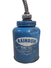 Antique Rainbow Pump Oiler Eagle Manufacturing Made in USA 10 ounce Vintage MCM