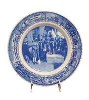 Vtg Baltimore Ohio Railroad Shenango China Centenary Sesquicentennial Platter