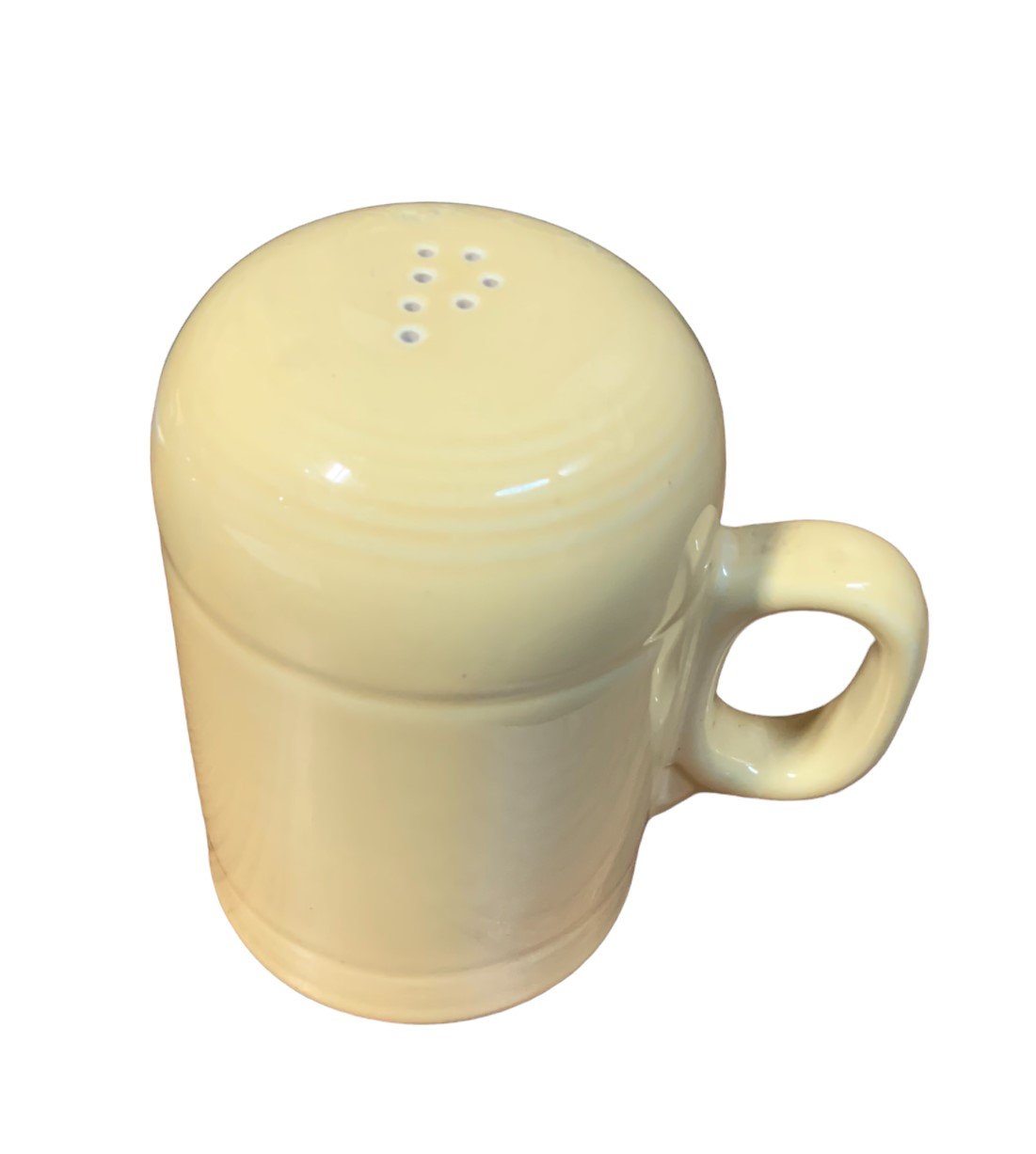 Fiesta - Yellow Rangetop Handle Pepper Shaker Homer Laughlin