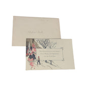 Antique Christmas New Years Cards Set of Three 1930s Once Loved Signed Holiday