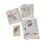 Antique Birthday Cards Set of Four 1930s Once Loved Signed Baby Early Childhood