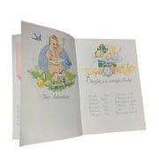 Antique Baby Days Booklet Milestone Book First Memories 1940s Once Loved Used