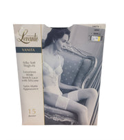 Levante Ladies Vanita Silky Soft Thigh-Hi Stretch Lace Top Black Nero Size 1