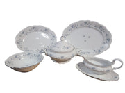 Vintage Johann Haviland Blue Garland Serving Set Five Pieces Bavaria Germany