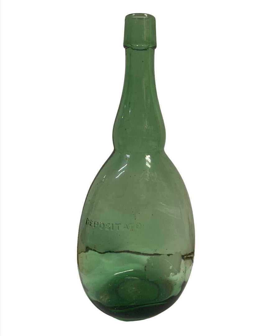 Vintage Glass 1970s or 80s Whiskey Liquor Bottle Canadian Club Hiram Walker