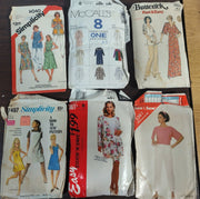 Vintage Set of 6 Different Sewing Patterns McCall's Butterick Simplicity