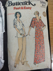 Vintage Set of 6 Different Sewing Patterns McCall's Butterick Simplicity