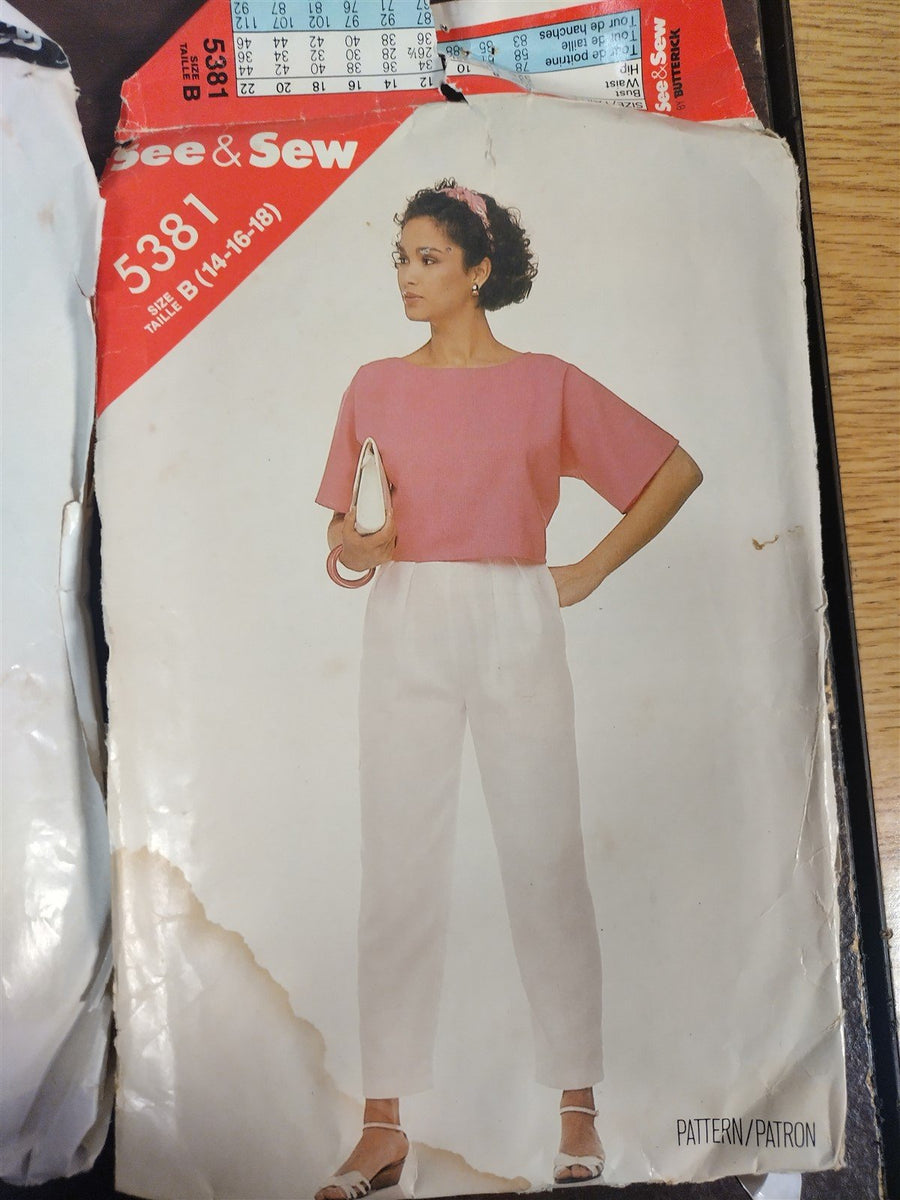 Vintage Set of 6 Different Sewing Patterns McCall's Butterick Simplicity
