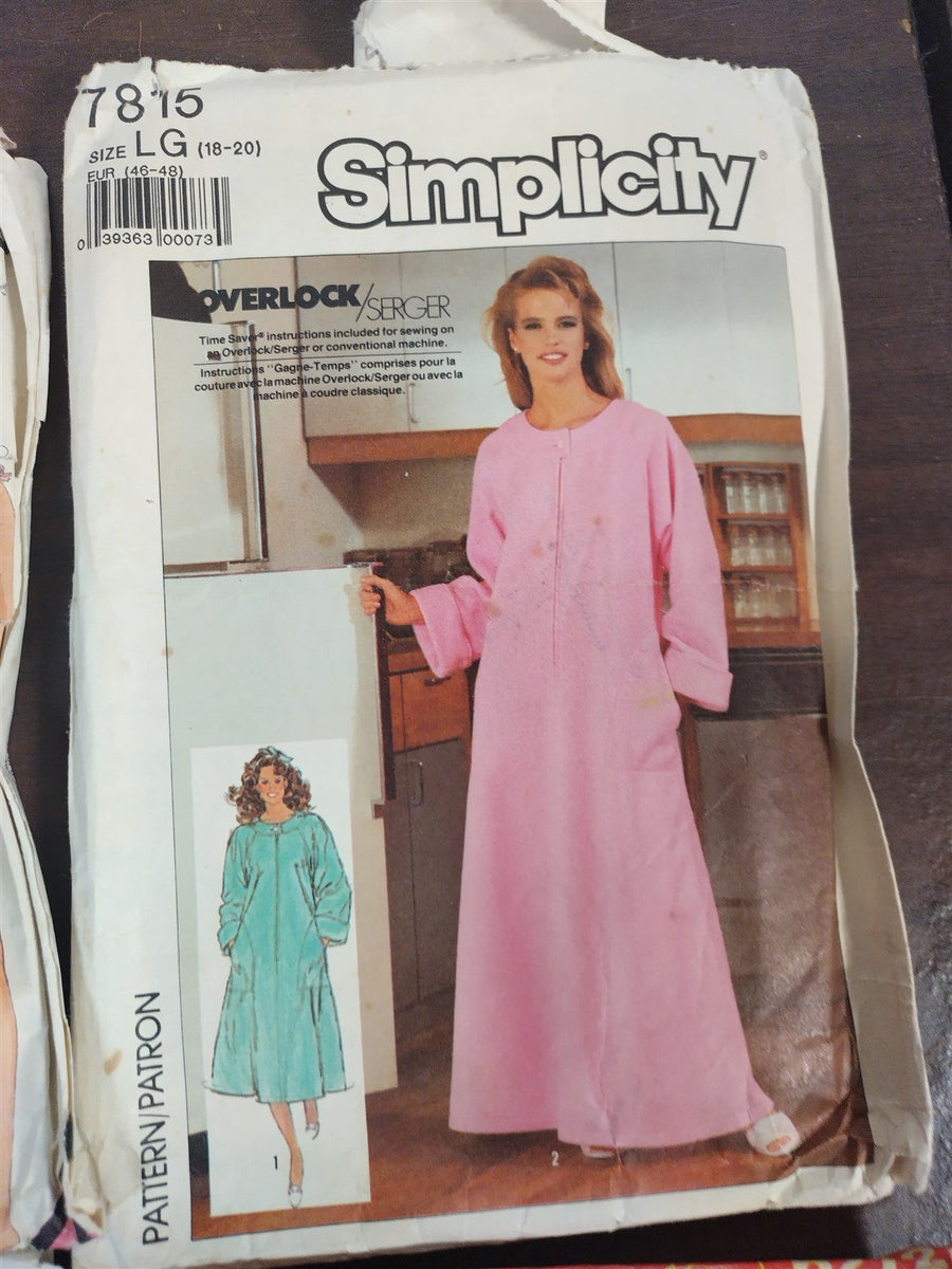 Vintage Set of 6 Sewing Patterns